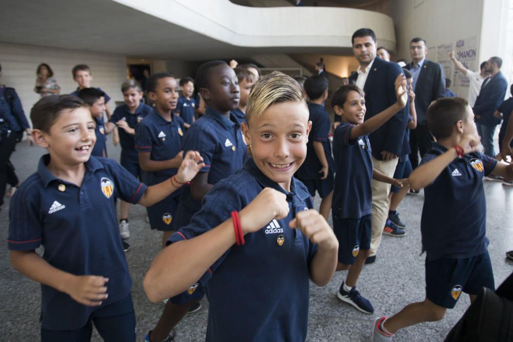 Primer acto del Centenario del Valencia CF