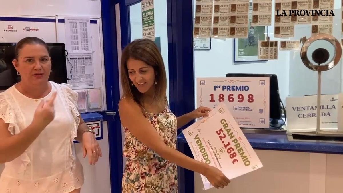 Gran premio de la Bonoloto en el CC Las Arenas