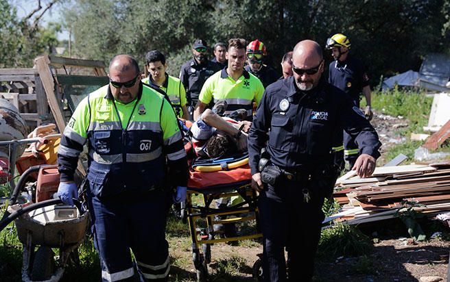 Rescate en el torrente de na Bàrbara