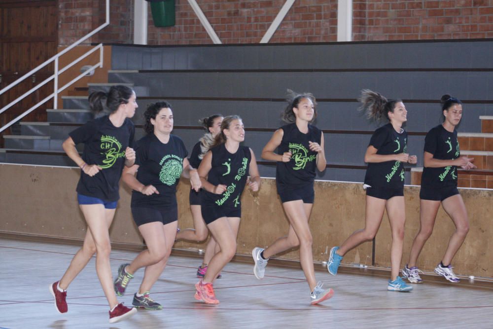 Primer entrenament del Bordils de vòlei