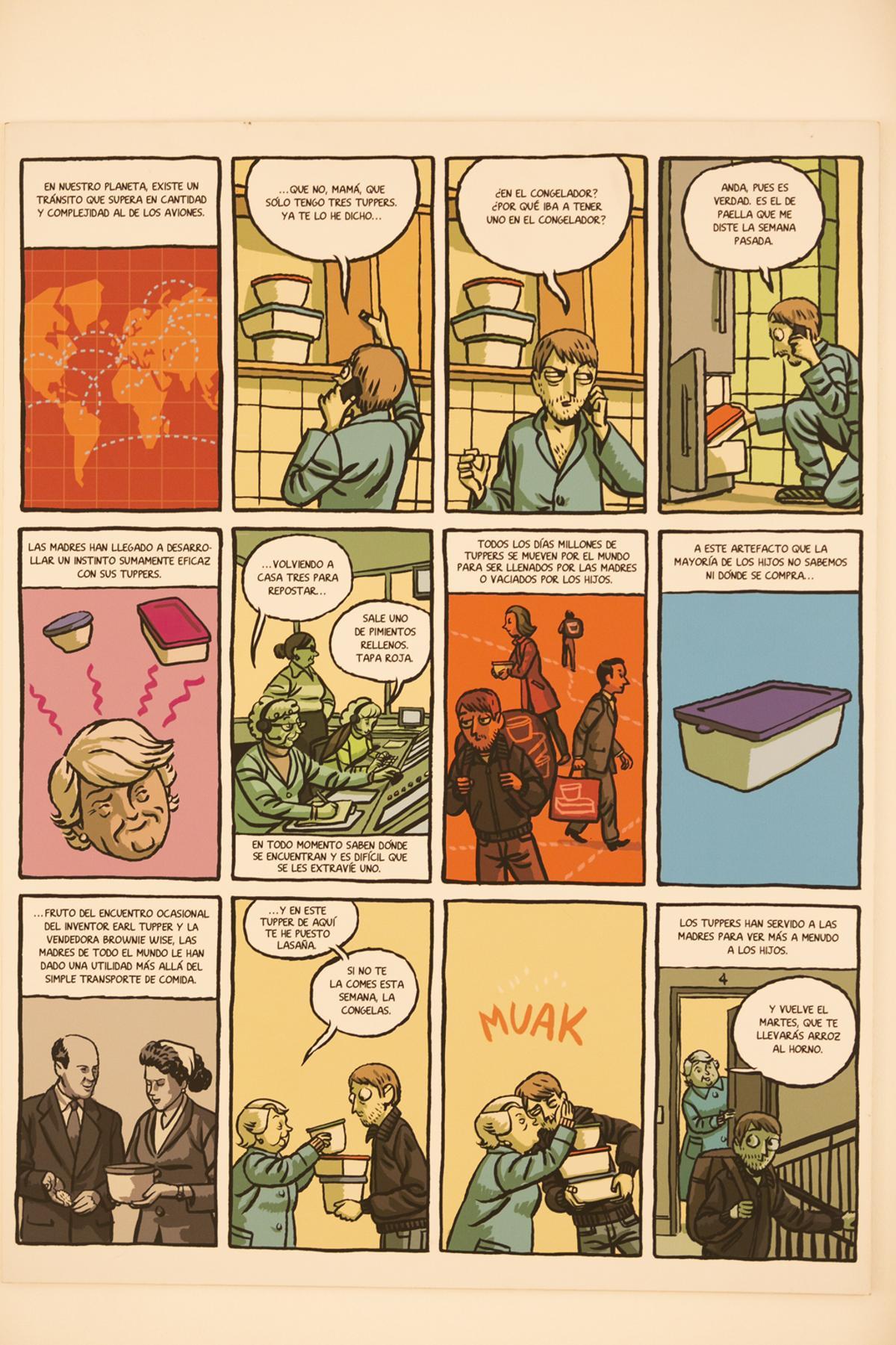 La exposición de Paco Roca en la Sala de Cómic de Avilés: "Dibujante ambulante"