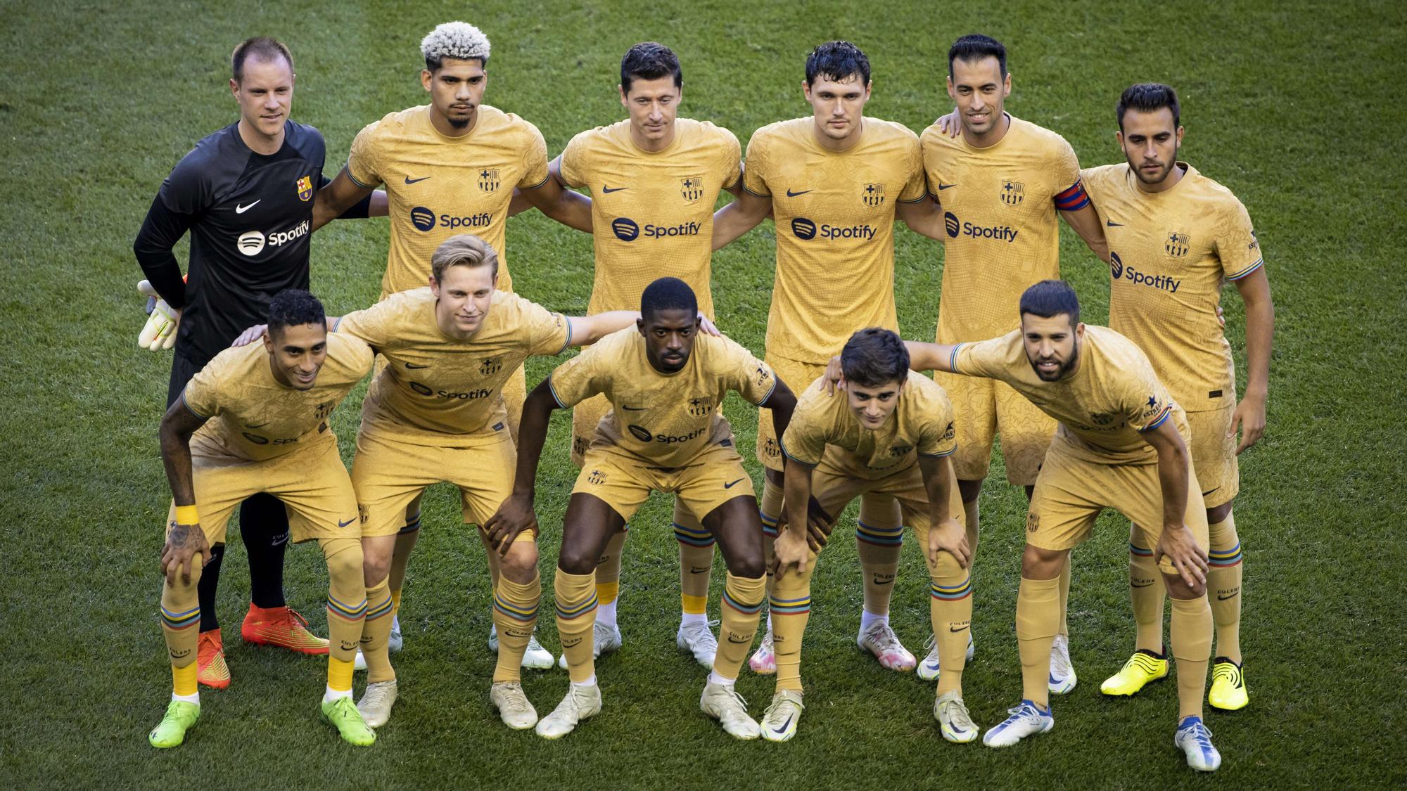 El once titular del Barça que se enfrentó al New York Red Bull.