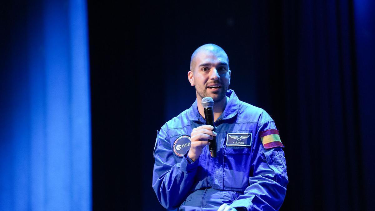 El astronauta de la ESA Pablo Álvarez, en Sevilla.