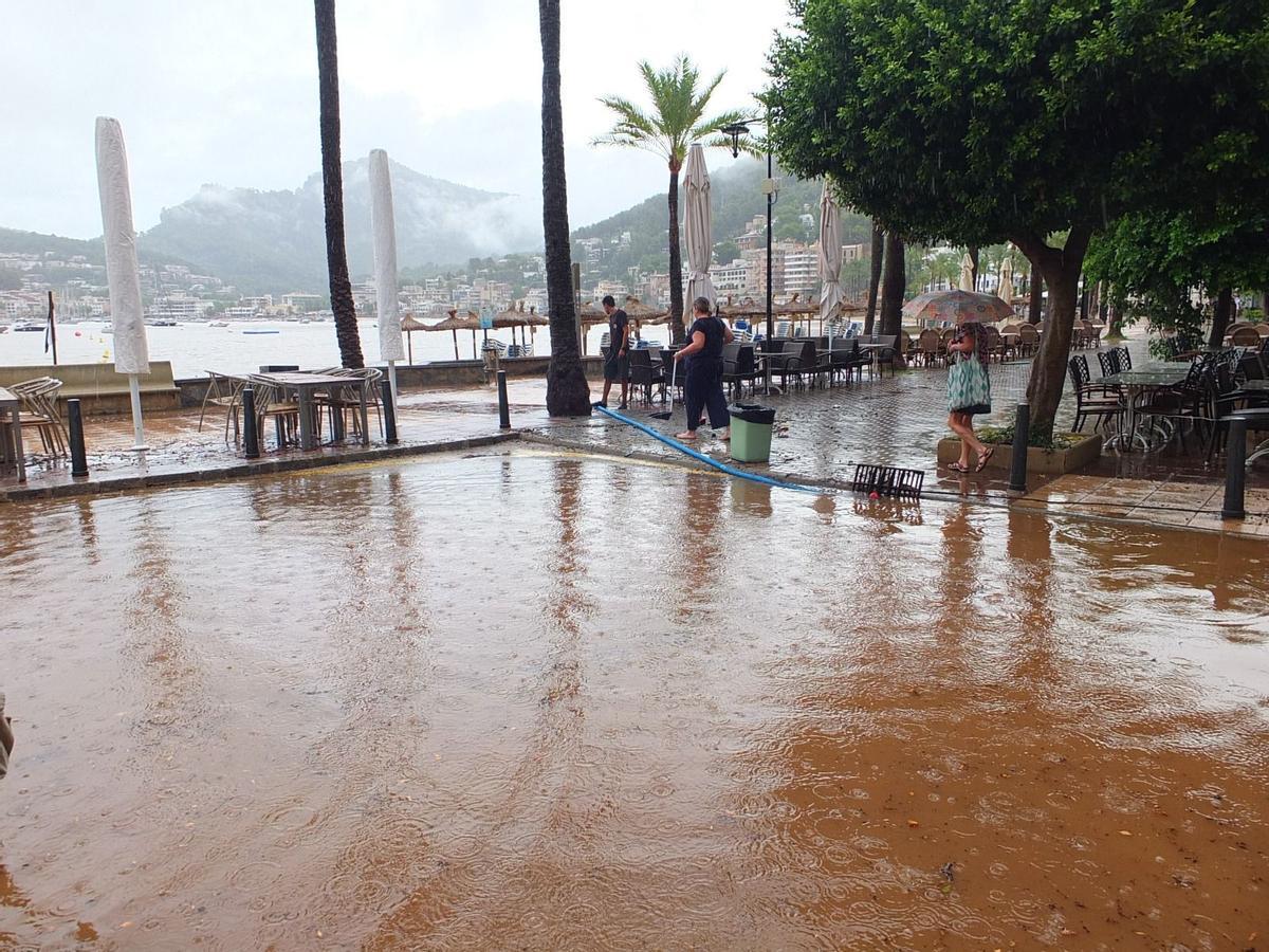 Los efectos de la DANA en Port Sóller, en imágenes