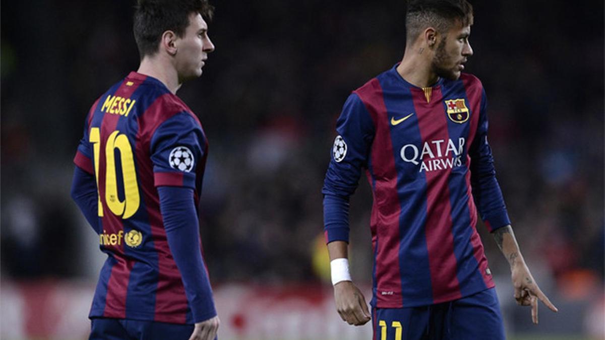 Messi, titular y  Neymar comienza en el banquillo