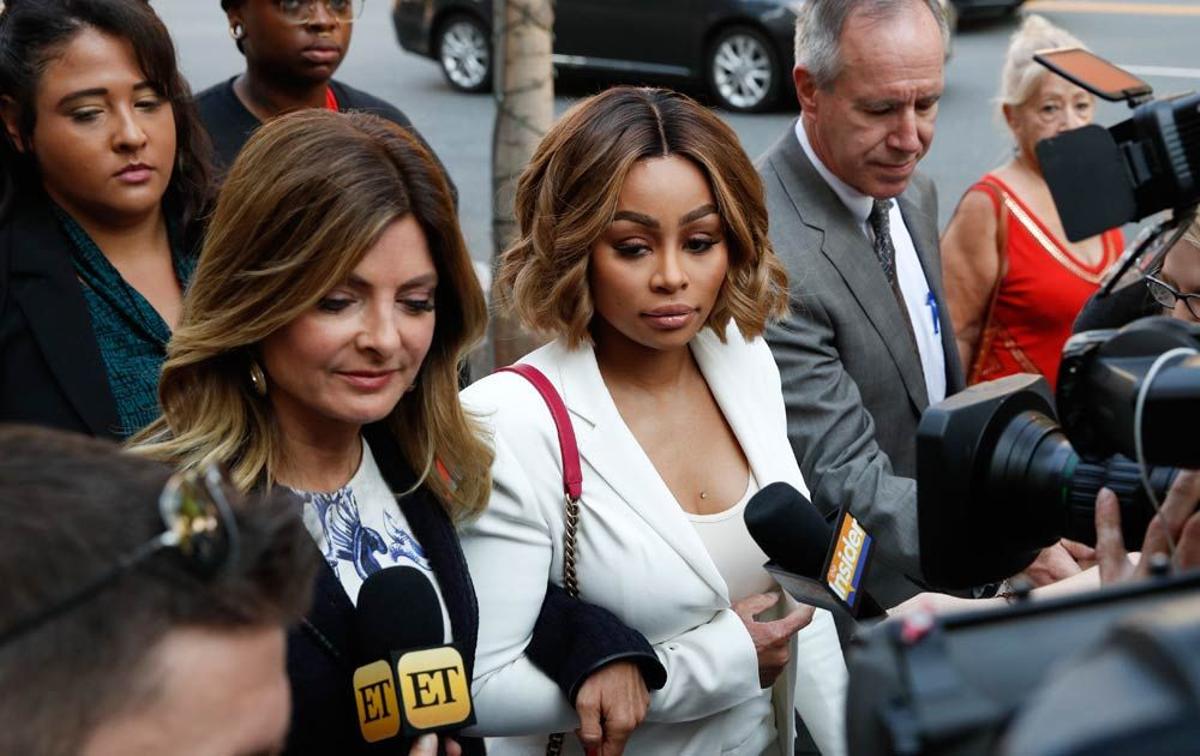 Blac Chyna parece otra con su look para ir al Juzgado