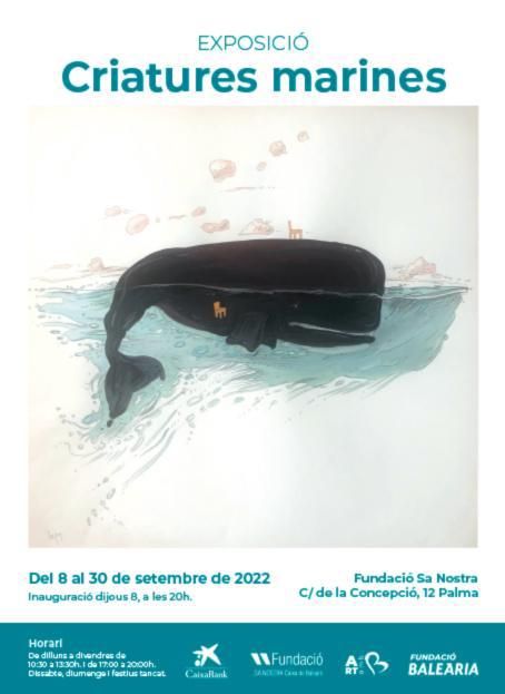 La exposición ‘Criatures marines’ se inaugura mañana en Sa Nostra