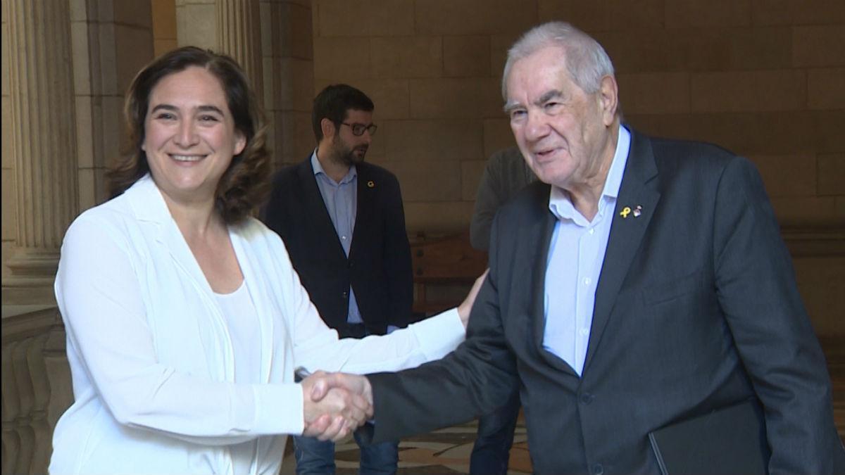 Colau y Maragall dan por hecho el pacto sobre los presupuestos de Barcelona.