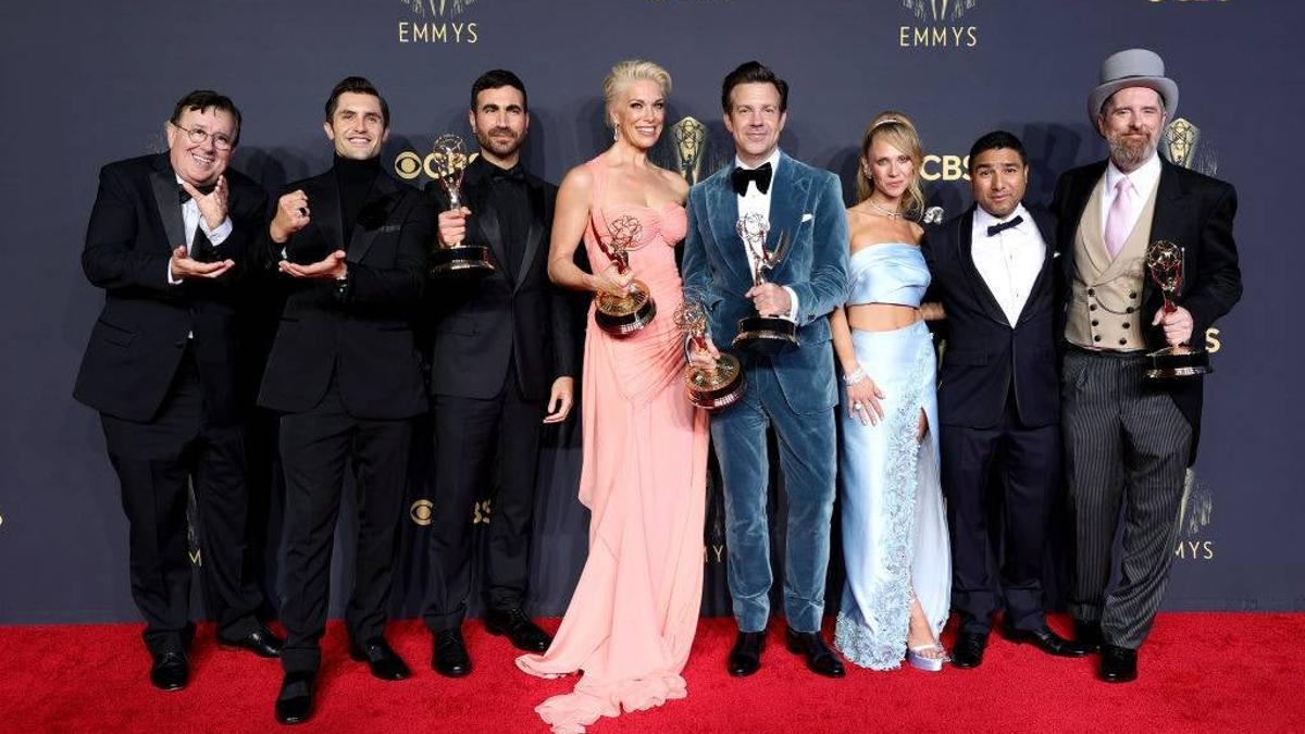 El equipo de Ted Lasso en los Premios Emmy 2021