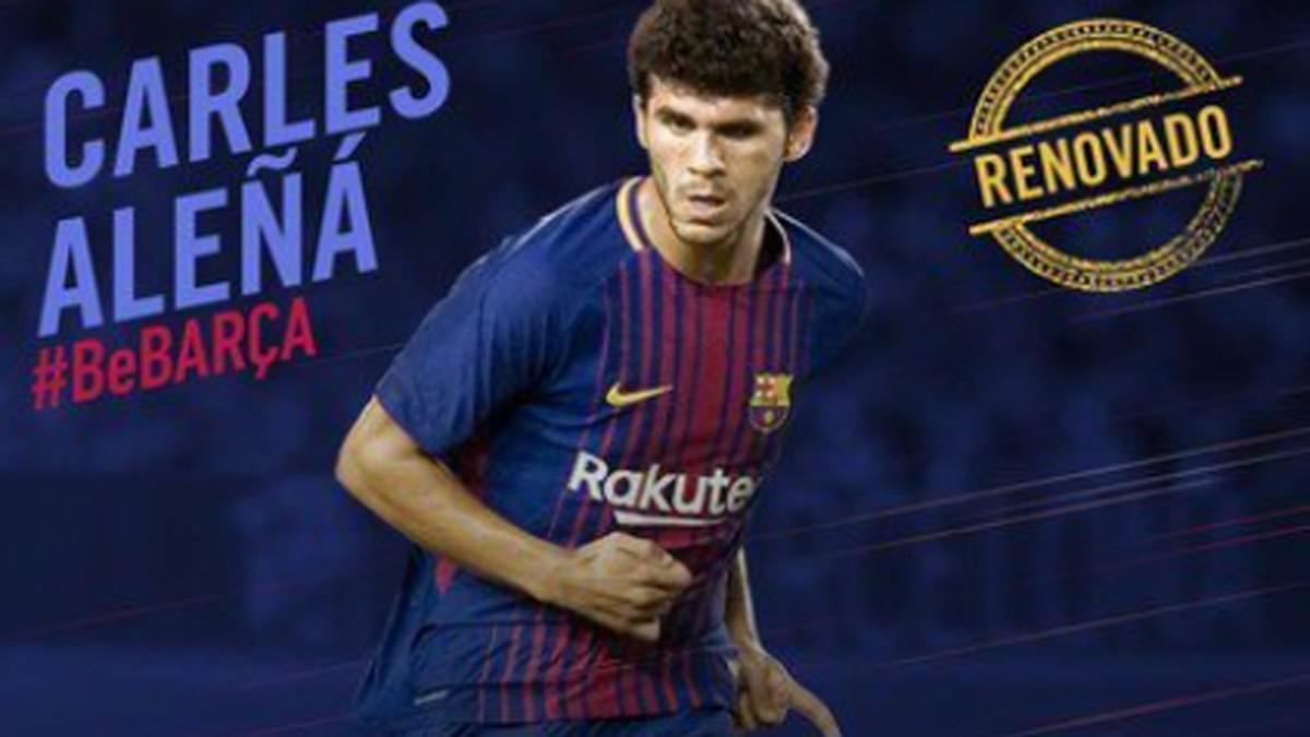 Carles Aleñá certificó su renovación con la firma del nuevo contrato