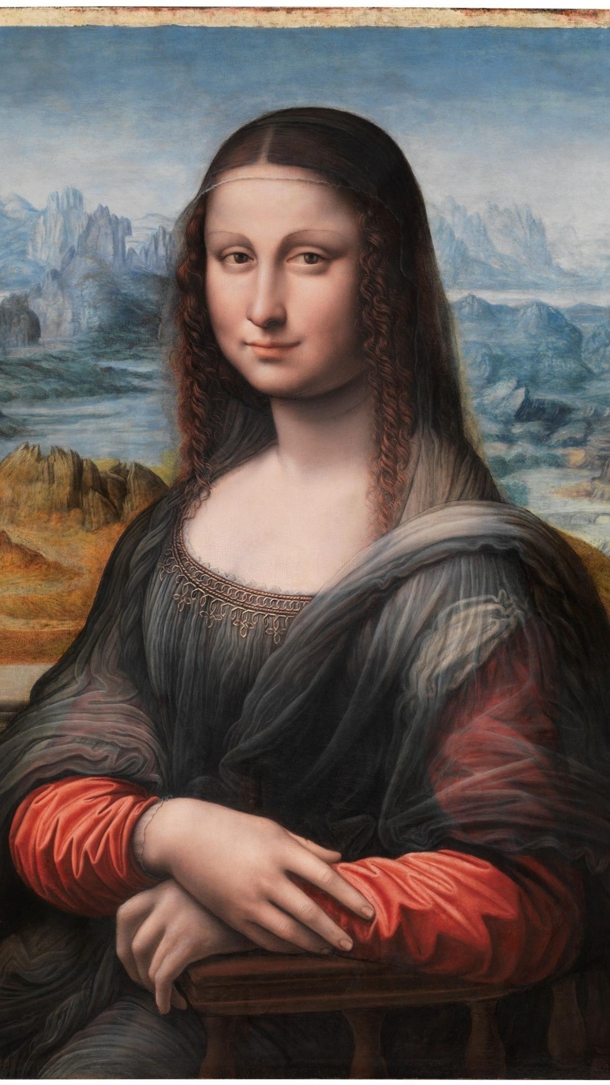 Reproducción de la Mona Lisa en el Museo del Prado tras las restauraciones de 2012