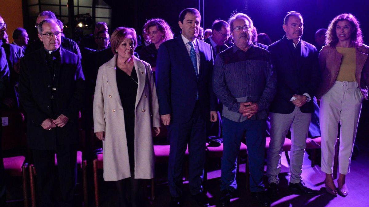 Mañueco, junto a las autoridades de Zamora, en la presentación de las obras del futuro museo.