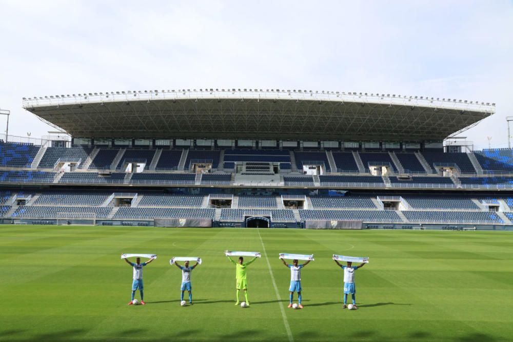 El Málaga CF presenta a sus 15 fichajes