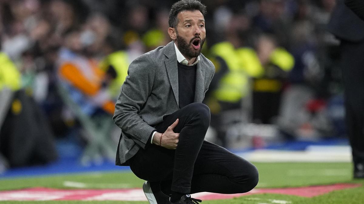 Carlos Corberán, en un momento del partido.