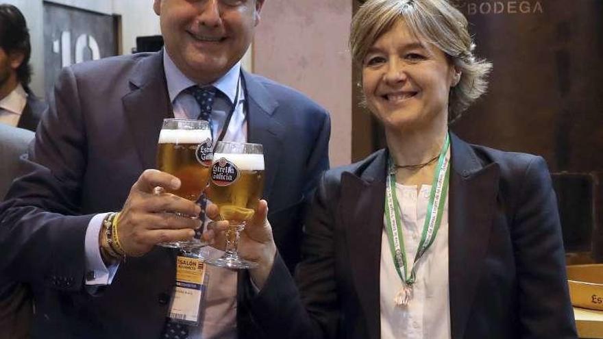 Tejerina brinda con Estrella Galicia en el Salón Gourmets