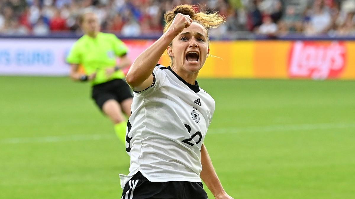 Lina Magull fue la primera goleadora de Alemania en la Eurocopa 2022