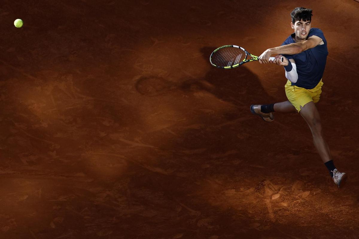 Carlos Alcaraz, en la final de Roland Garros.