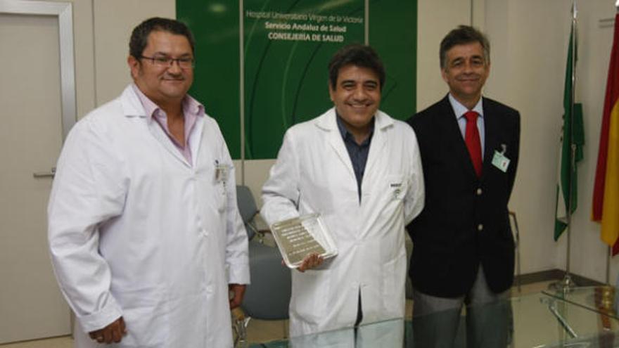 Javier Terol, Francisco Tinahones y José Antonio Medina.