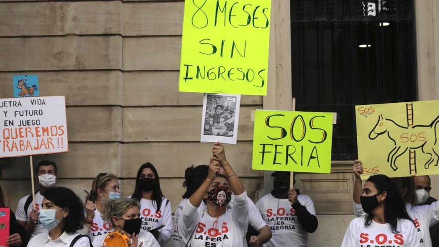 Protesta de los feriantes de Mallorca: «Llevo ocho meses sin ingresar dinero y no tengo para comer»