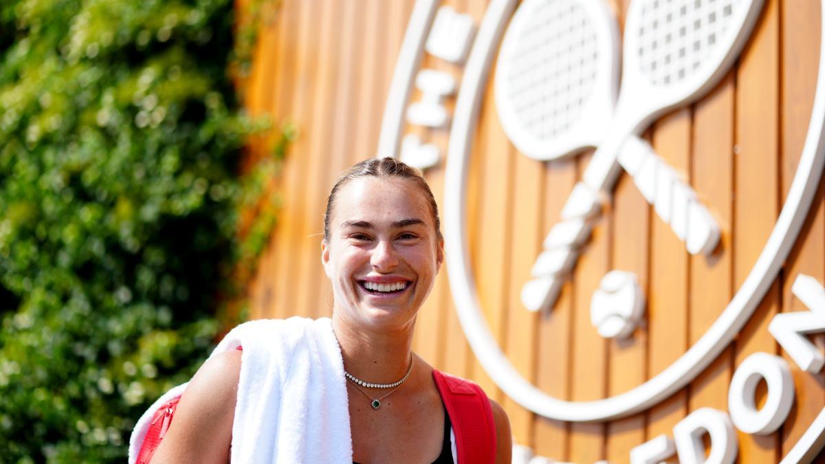 Sabalenka, en Wimbledon.