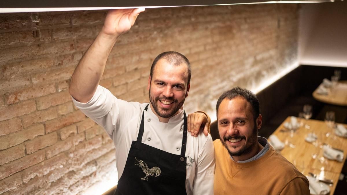 Oriol Casals y Teo Rubio, en el restaurante Teòric.