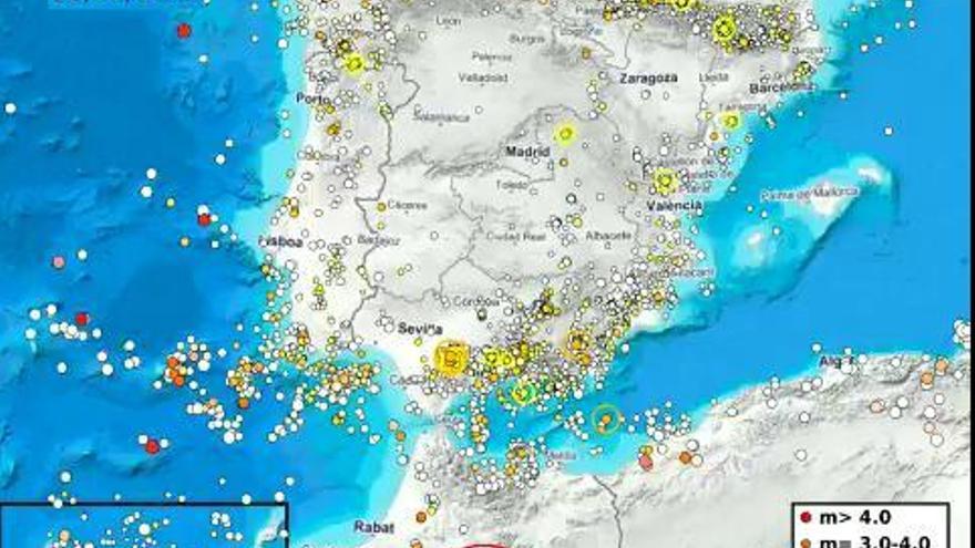 Un vídeo muestra la gran cantidad de terremotos sufridos en la Región de Murcia en 2019