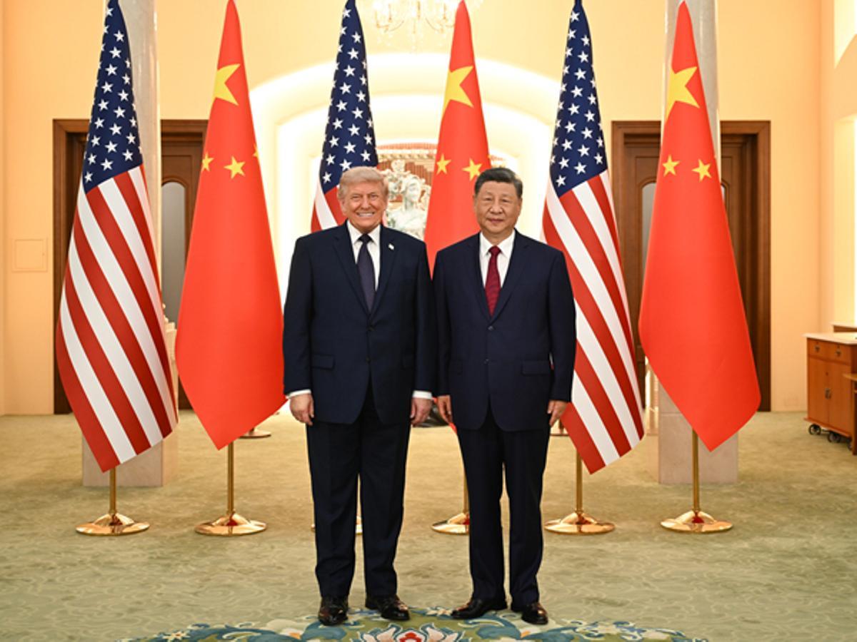 El presidente Donald Trump junto al presidente Xi Jinping