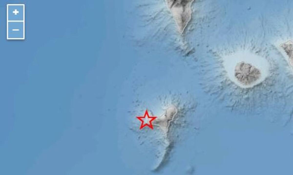 Terremoto en la madrugada de lunes 13 de julio de 2026 en Frontera, en el oeste de El Hierro