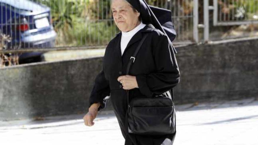 Sor Pilar, ayer, en Vigo. / j.lores