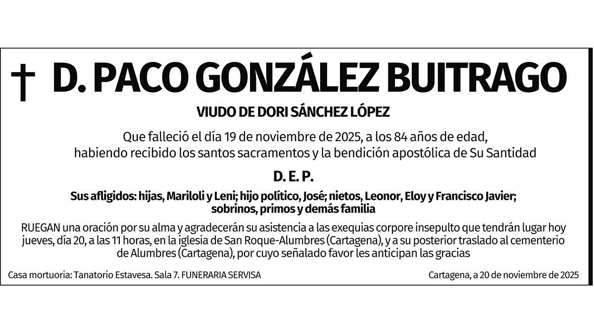 D. Paco González Buitrago