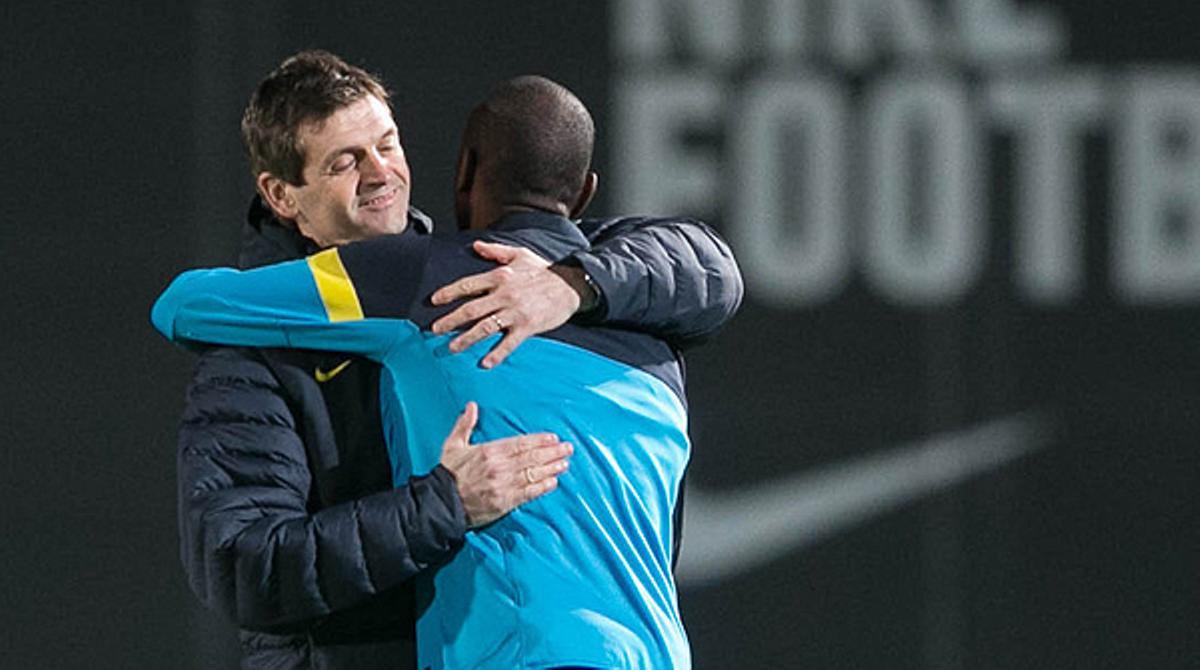 El vídeo amb què el club ha volgut celebrar el retorn del tècnic després de passar nou setmanes a Nova York, on ha rebut tractament contra un càncer.