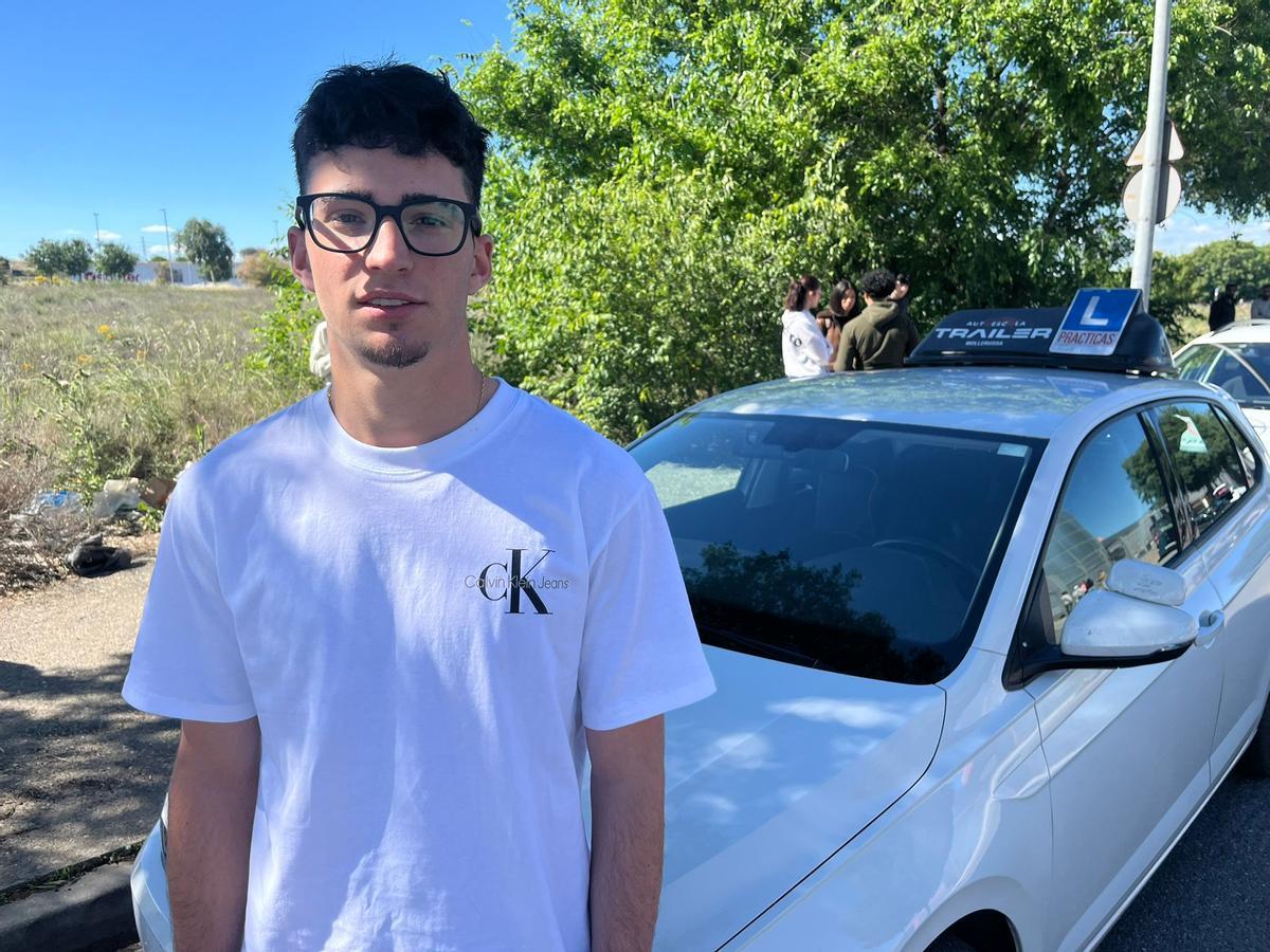 Nil Solé, de Bellvís, ha cumplido 18 años en mayo y ha decidido subir a examen.