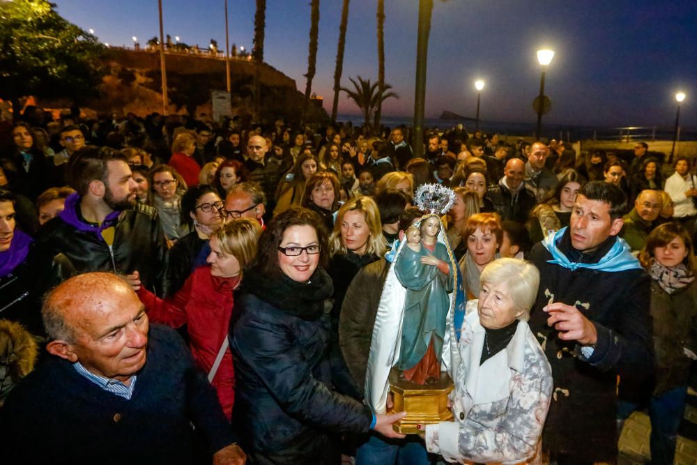 Benidorm celebra la procesión de El Alba de la Virgen del Sufragio