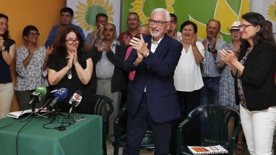 Imagen del acto electoral de Los Verdes con la presencia de Mónica Oltra.