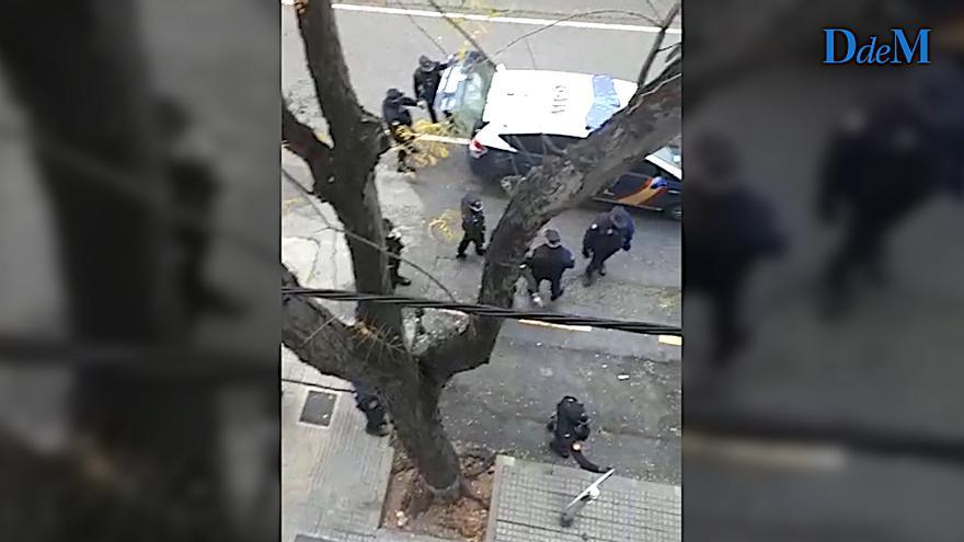 Batalla campal en la sucursal okupada de la calle Sant Ferran, en Palma