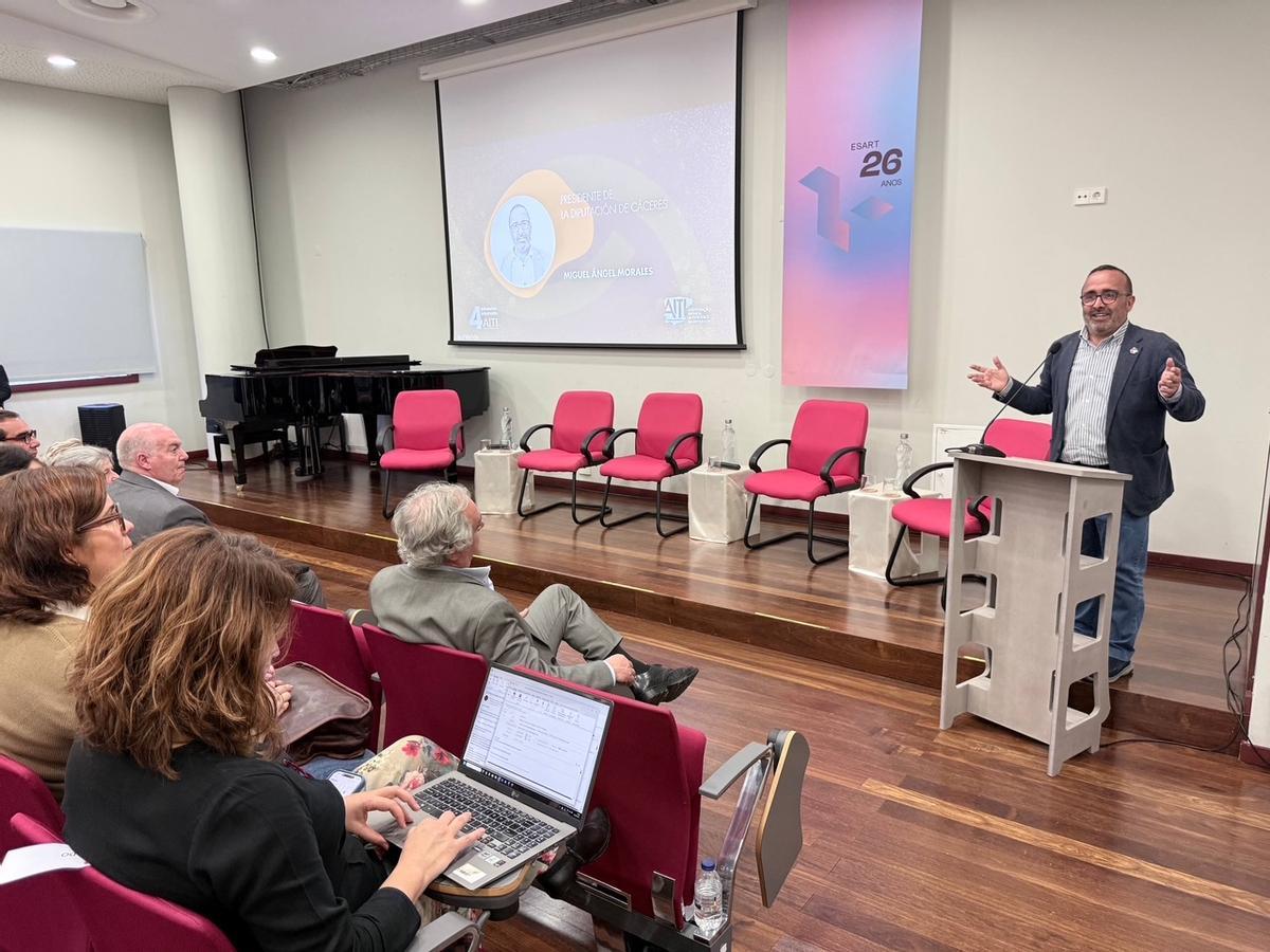 Miguel Ángel Morales, durante su intervención.