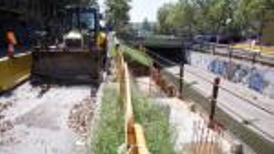 Estat actual del punt on s&#039;ha de reconstruir el pont del Dimoni, a sobre del riu Güell.