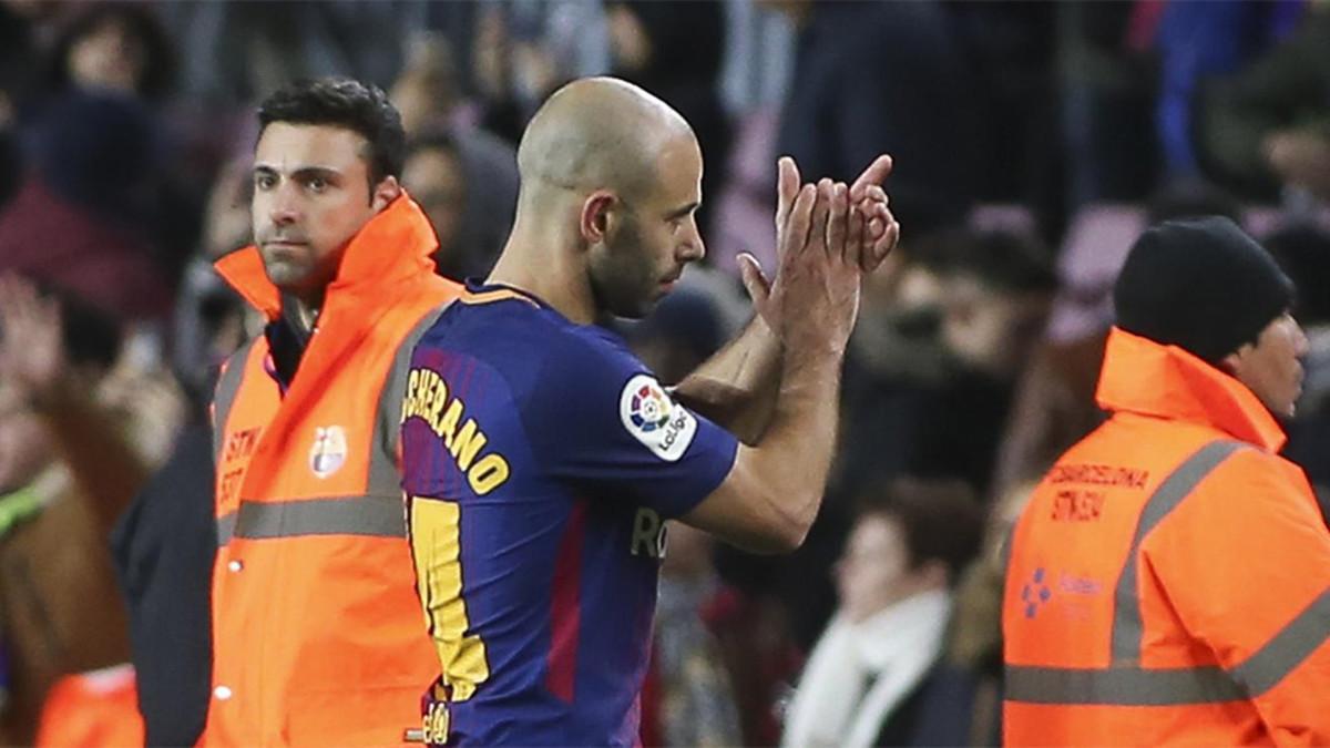 Mascherano se despidió del Camp Nou