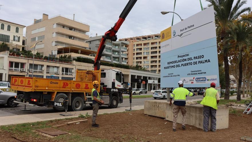 Así han empezado las obras que dejarán irreconocible el Paseo Marítimo de Palma