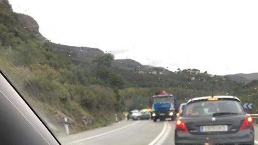 Lloc de l&#039;accident, aquest dimecres a la tarda