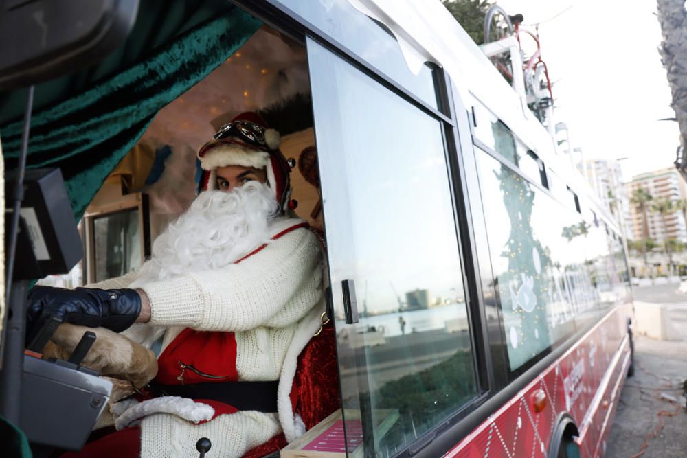 Autobús mágico de la Navidad de Málaga de 2020