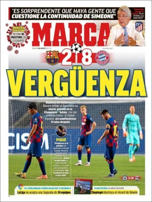 Portada MARCA sábado 15 agosto 2020