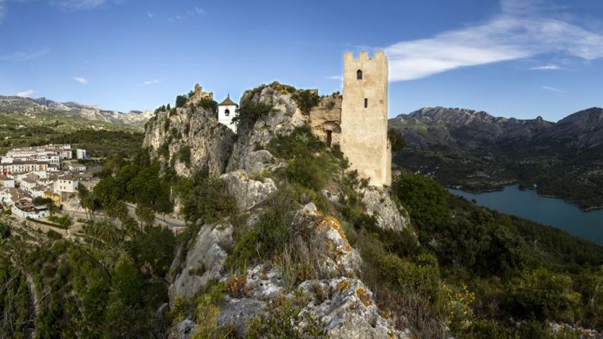 Vista panorámica de Guadalest.