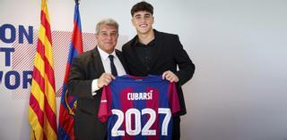 Cubarsí, ambicioso tras renovar con el Barça: "Quiero seguir mejorando"