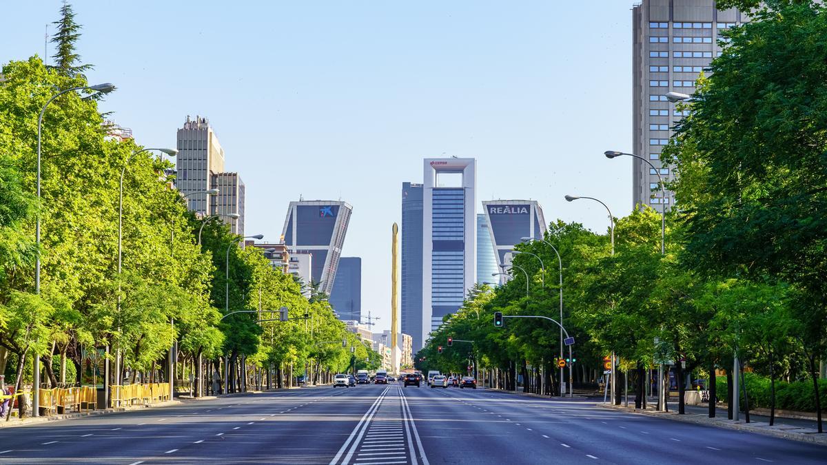 Paseo de la Castellana, Madrid.