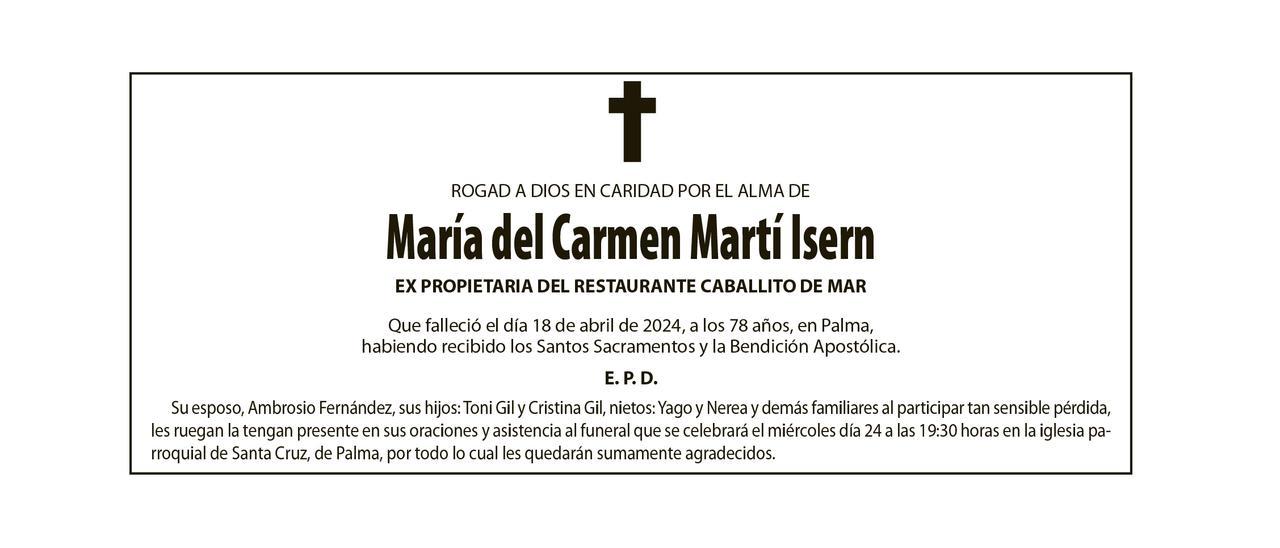 María del Carmen Martí Isern
