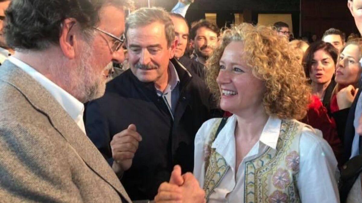 Mariano Rajoy con Amparo Folgado.