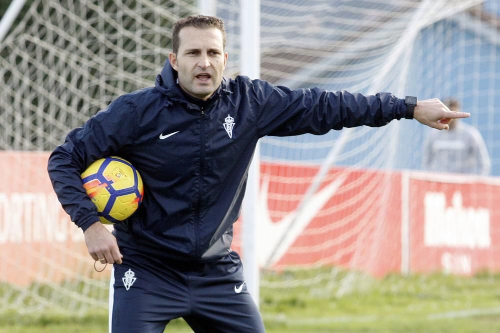 Entrenamiento del Sporting