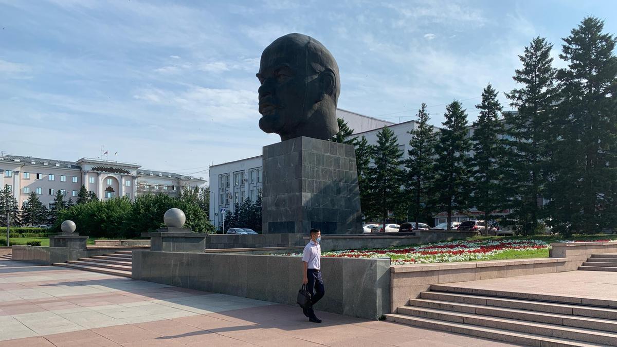 centro de Ulan Ude, capital de la republica rusa de Buriatia