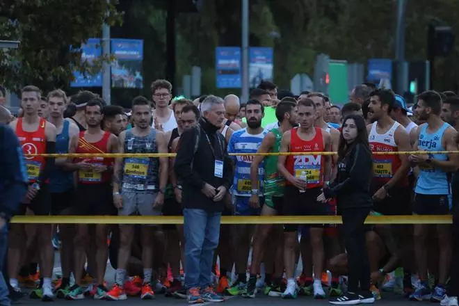 Así han sido los preparativos para la salida del Medio Maratón Valencia Trinidad Alfonso